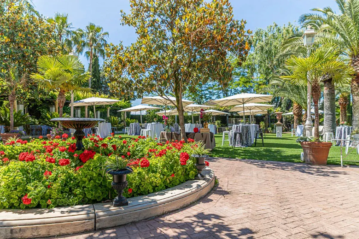 Fuentes y jardines en Huerta del Sello en Granada