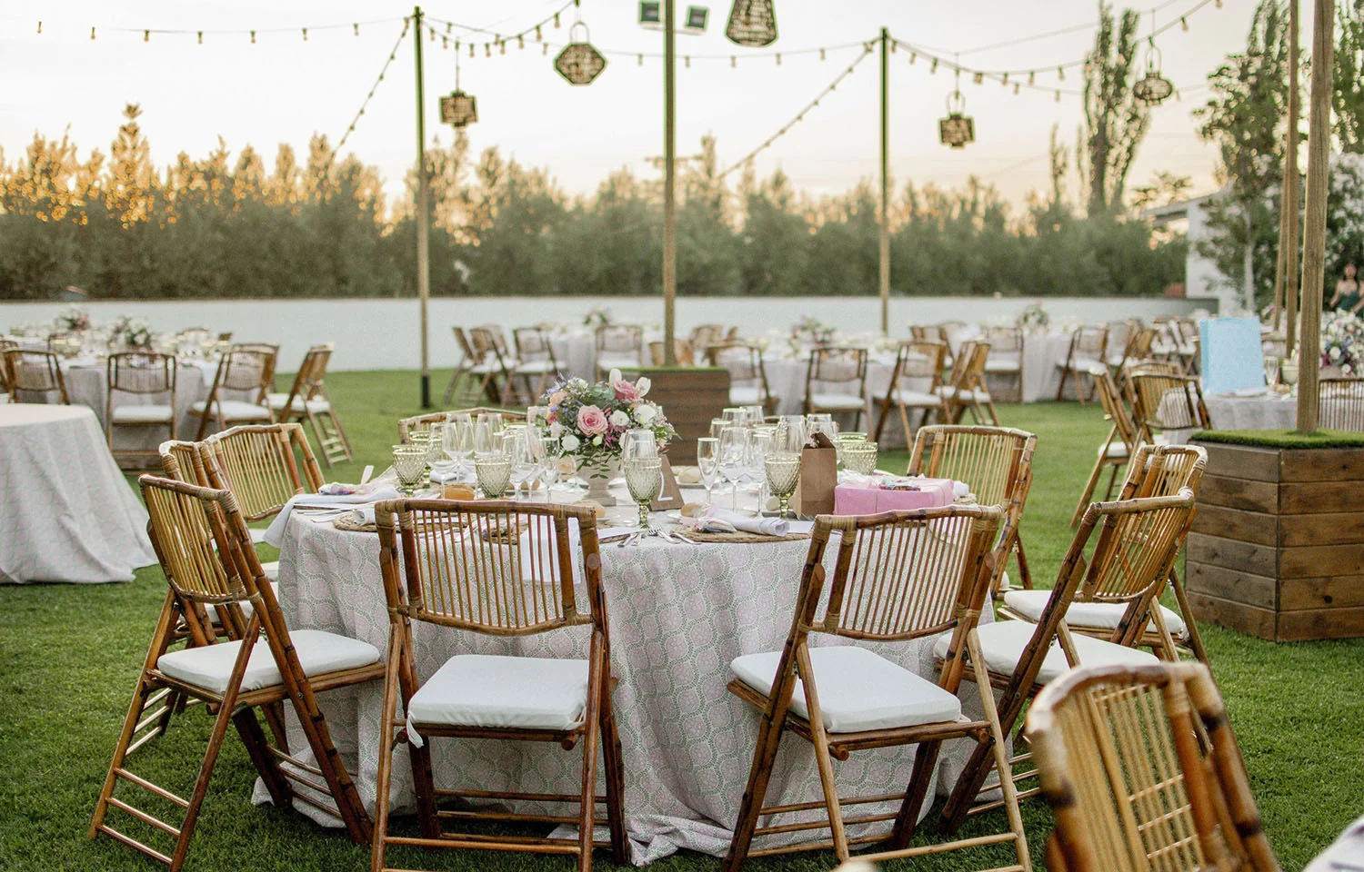 Evento al aire libre con catering Lumiere en Granada